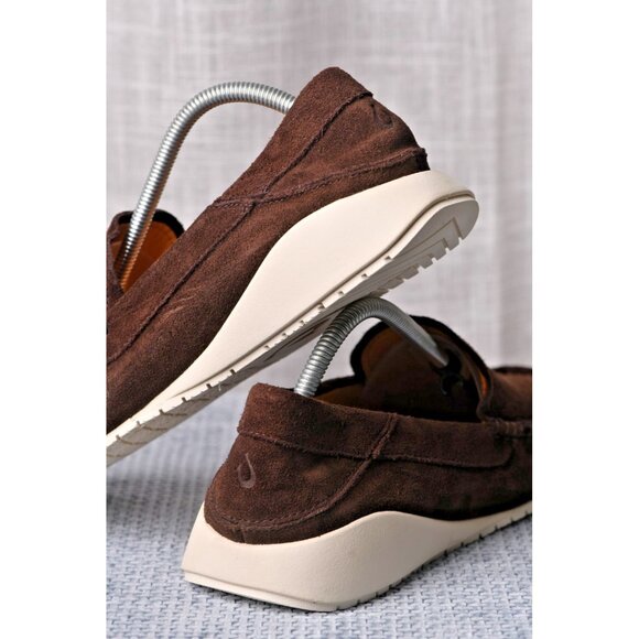 New! Size: 9 Men | Olukai KA\'A Leather Suede Loafer | Brown | 10535-6363 main image 9